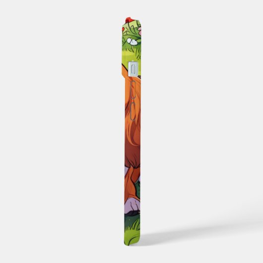 Cavalier King Charles Pastel bloemen veld iPhone 15 Case (Linkerkant)