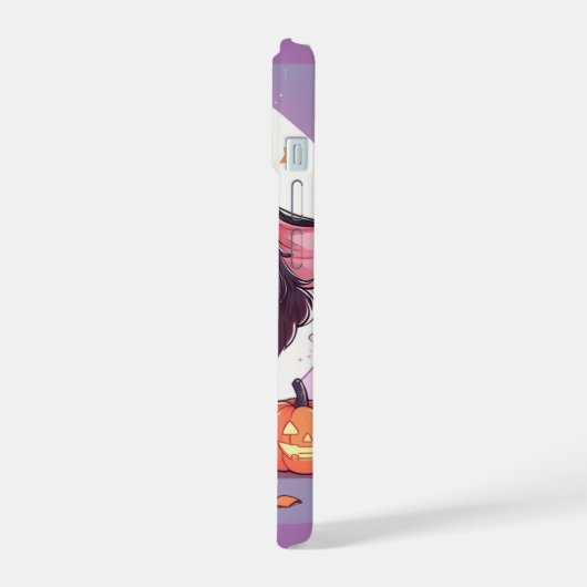 Cavalier King Charles pastel heks pet Halloween iPhone 15 Case (Linkerkant)