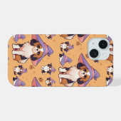 Cavalier King Charles pastel heks pet Halloween iPhone 15 Case (Achterkant horizontaal)