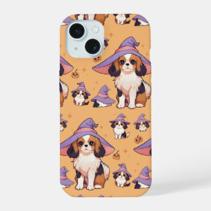 Cavalier King Charles pastel heks pet Halloween iPhone 15 Case