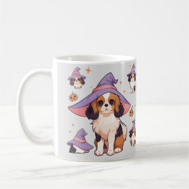 Cavalier King Charles pastel heks pet Halloween Koffiemok