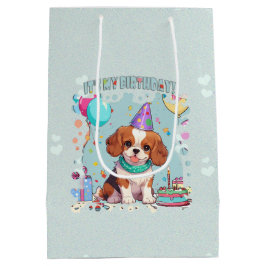 Cavalier King Charles Pastel Het is mijn verjaarda Medium Cadeauzakje