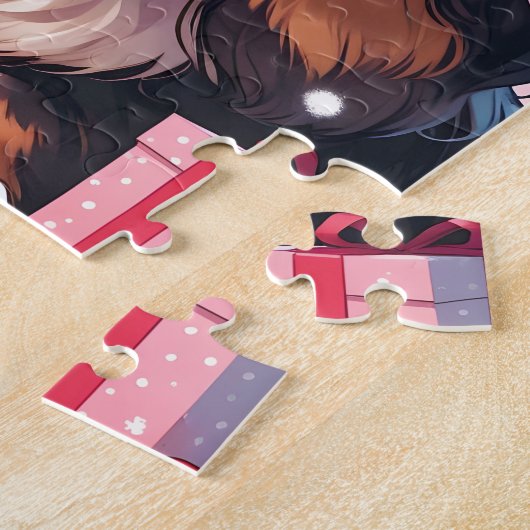 Cavalier King Charles Pastel kerstcadeaus Legpuzzel (Zijkant)