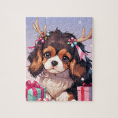 Cavalier King Charles Pastel kerstcadeaus Legpuzzel (Verticaal)