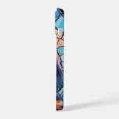 Cavalier King Charles Pastel Kleuren Glas in lood iPhone 15 Case (Linkerkant)