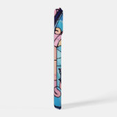 Cavalier King Charles Pastel Kleuren Glas in lood iPhone 15 Case (Rechterkant)