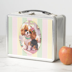Cavalier King Charles Pastel Lines Cottagecore