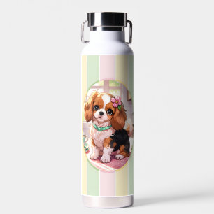 Cavalier King Charles Pastel Lines Cottagecore Waterfles