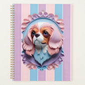 Cavalier King Charles Pastel Papier Snijkunst Planner (Voorkant)