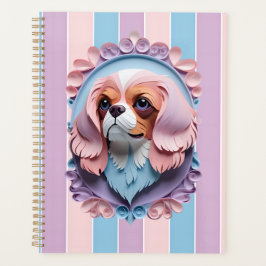 Cavalier King Charles Pastel Papier Snijkunst Planner
