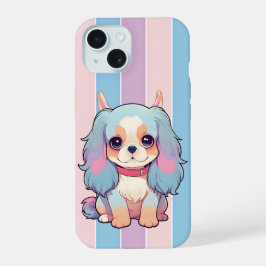 Cavalier King Charles Pastel Schattige Devil iPhone 15 Case