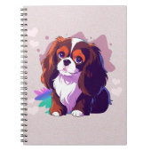 Cavalier King Charles Pastel Splash van kleur Notitieboek (Voorkant)