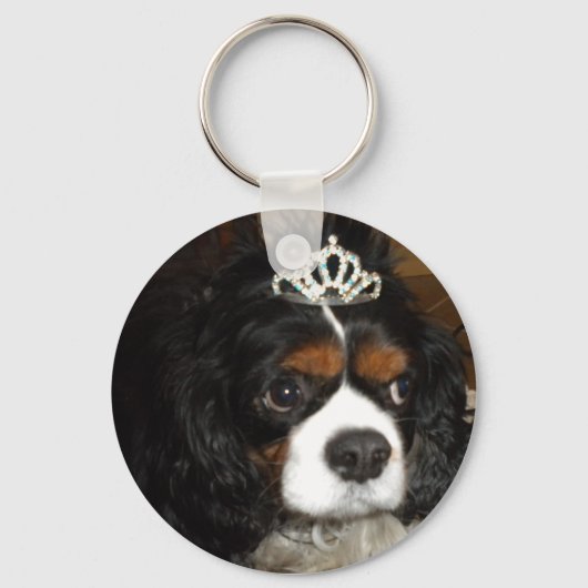 Cavalier King Charles-prinses Sleutelhanger (Voorkant)