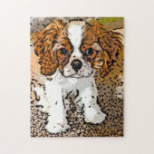 Cavalier King Charles Puppy Jigzaag Puzzle Legpuzzel (Verticaal)