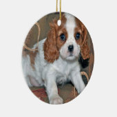 Cavalier King Charles Puppy Ornament (Rechts)