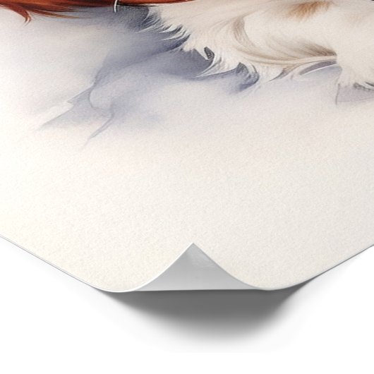 Cavalier King Charles Pups Poster (Hoek)