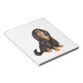 Cavalier King Charles (R) - Black en tan.png Notitieblok (Schuin)