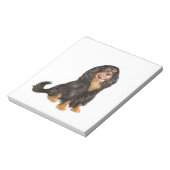 Cavalier King Charles (R) - Black en tan.png Notitieblok (Linkerzijde)