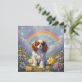 Cavalier King Charles Rainbow Aangepaste hondennaa (Staand voorkant)