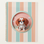 Cavalier King Charles Roze Pastel Papier Snijden Planner (Voorkant)