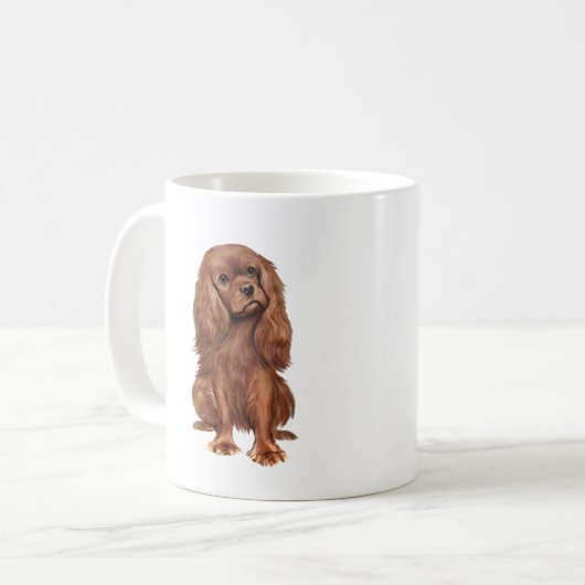 Cavalier King Charles - Ruby Koffiemok (Voorkant links)