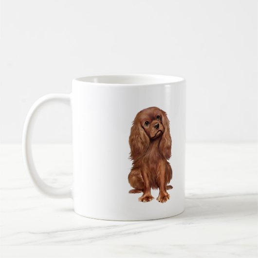 Cavalier King Charles - Ruby Koffiemok (Links)