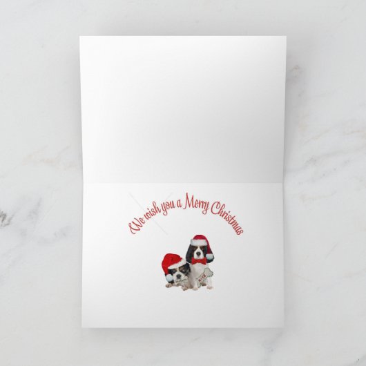 Cavalier King Charles & Shelties Kerst Kaarten (Binnen)