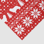 Cavalier King Charles Silhouettes Kerstmis Tissuepapier (Detail)