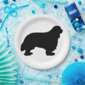 Cavalier King Charles silo zwart Papieren Bordje (Feest)