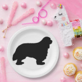 Cavalier King Charles silo zwart Papieren Bordje (Feest)