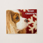 Cavalier King Charles Sneeuwvlok Kerstmis Legpuzzel (Horizontaal)