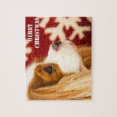 Cavalier King Charles Sneeuwvlok Kerstmis Legpuzzel (Verticaal)