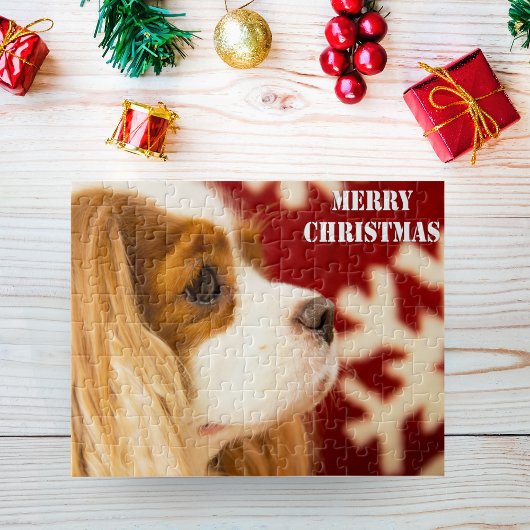 Cavalier King Charles Sneeuwvlok Kerstmis Legpuzzel