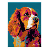 Cavalier King Charles Spaniel 001 - Bruno Pokopen Perfect Poster (Voorkant)