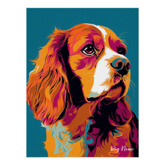 Cavalier King Charles Spaniel 001 - Bruno Pokopen Perfect Poster