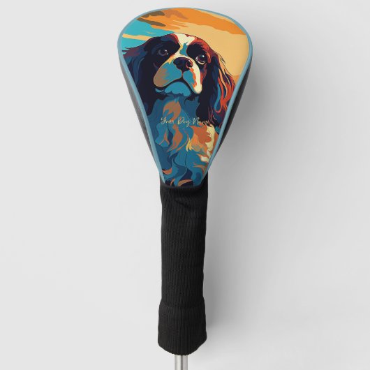 Cavalier King Charles Spaniel 002 - Bruno Pokopen Golfheadcover (Voorkant)
