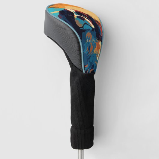 Cavalier King Charles Spaniel 002 - Bruno Pokopen Golfheadcover (Schuin)