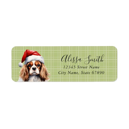 Cavalier King Charles Spaniel Adresetiketten Etiket (Voorkant)