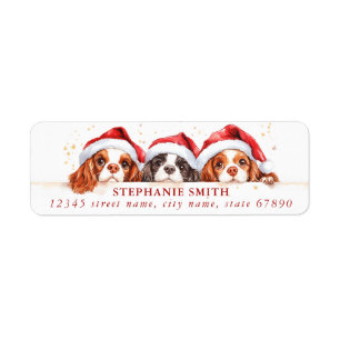 Cavalier King Charles Spaniel Adresetiketten Etiket