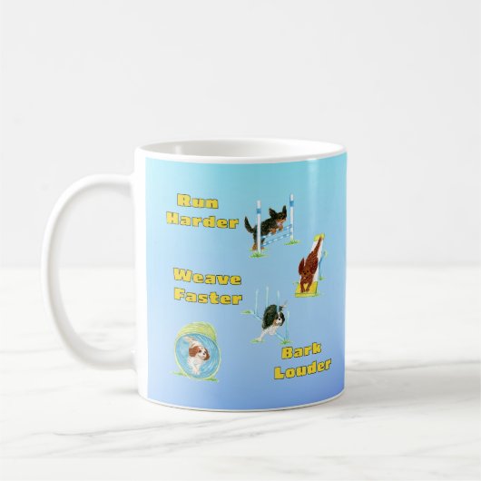 Cavalier King Charles Spaniel Agility Plezier Koffiemok (Links)