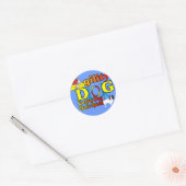 Cavalier_King_Charles_Spaniel_Agility Ronde Sticker (Envelop)