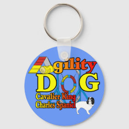 Cavalier_King_Charles_Spaniel_Agility Sleutelhanger