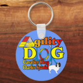 Cavalier_King_Charles_Spaniel_Agility Sleutelhanger (Voorkant)