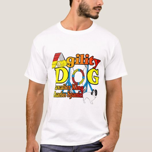 Cavalier_King_Charles_Spaniel_Agility T-shirt (Voorkant)