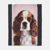 cavalier king charles spaniel ai7 fleece deken (Voorkant)