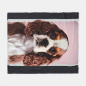 cavalier king charles spaniel ai7 fleece deken (Voorkant (Horizontaal))