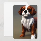 cavalier king charles spaniel ai8 kaart (Voorkant / Achterkant)