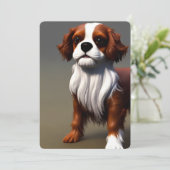 cavalier king charles spaniel ai8 kaart (Staand voorkant)
