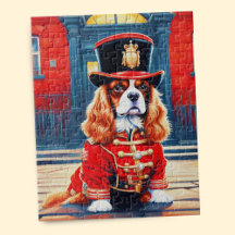 Cavalier King Charles Spaniel als een beefeater