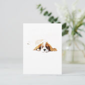 Cavalier King Charles Spaniel Ansichtkaart Cadeau Briefkaart (Staand voorkant)